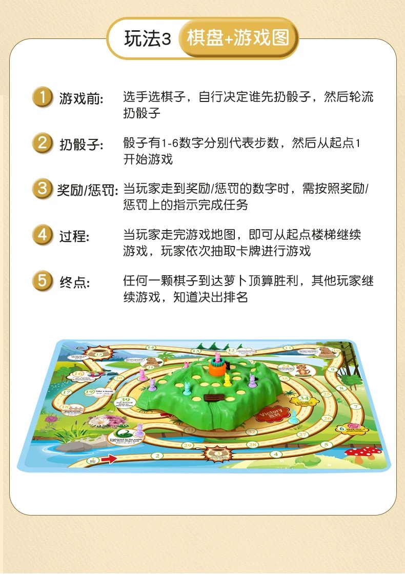 兔子陷阱益智闯关桌游